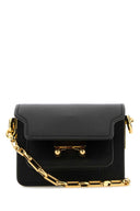 Marni Black Leather Micro Trunk E/W Crossbody Bag
