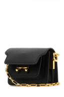 Marni Black Leather Micro Trunk E/W Crossbody Bag