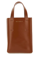 Borsa Marni Brown in pelle nano museo