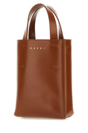 Borsa Marni Brown in pelle nano museo