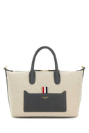 Thom Browne Sand Canvas Duffle Small Handbag