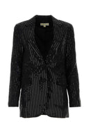 Michael By Michael Kors Black Triacetate Blend Jacket