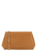 Michael By Michael Kors Camel Leather Belle Crossbody Bag