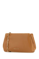 Michael By Michael Kors Camel Leather Belle Crossbody Bag