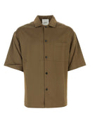 Camisa de satén Nanushka Caki
