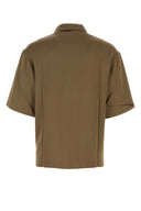Camisa de satén Nanushka Caki