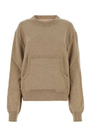 Maison Margiela Melange Cappuccino Wool Blend Sweater