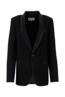 Maison Margiela Black Gabardine Blazer