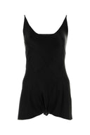 Maison Margiela Black Satin Jumpsuit