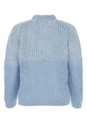 Maison Margiela Light Blue Mohair Blend Cardigan