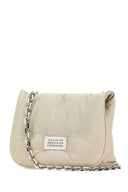 Maison Margiela Chalk Nappa Leather Small Glam Slam Flap Crossbody Bag