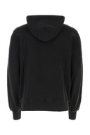 Emboscada de algodón negro sudadera de gran tamaño