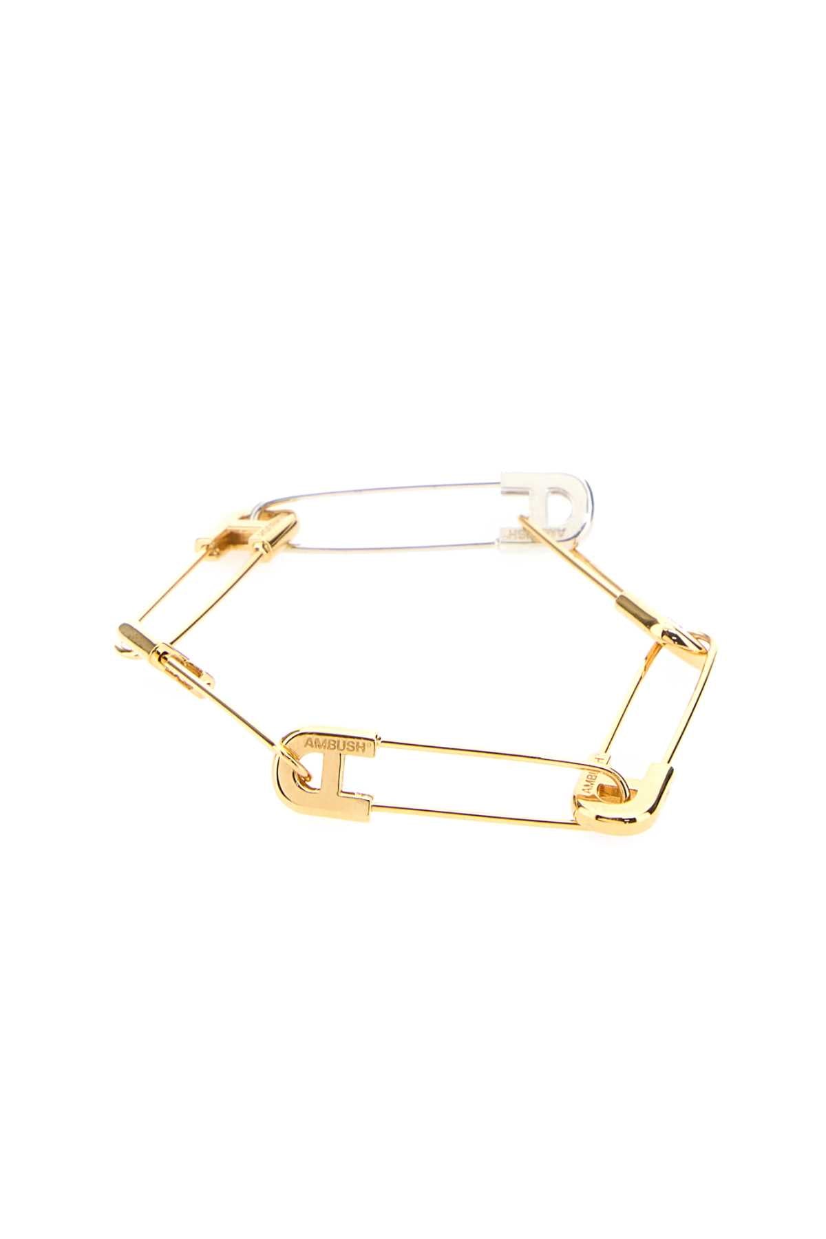 Ambush Two Tone Metal A Safety Pin Link Bracelet – Balardi