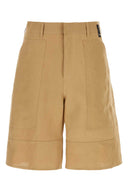 Pantaloncini di bermuda di carta cammello Fendi