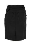Coperni Black Stretch Polyester Blend Falda