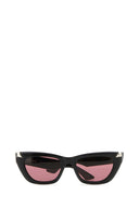 Alexander Mcqueen Black Acetate Punk Rivet Sunglasses