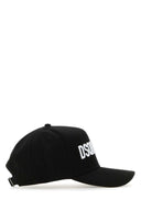 Dsquared Black Cotton Baseball Cap