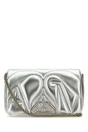 Alexander Mcqueen Silver Leather Small Seal Shoulder Bag