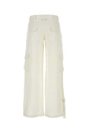 Gimaguas weiße Baumwollmischung Gabi Cargo Pant
