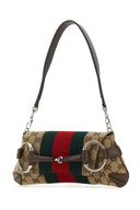 Gucci Original Gg Fabric Small Gucci Horsebit Chain Shoulder Bag