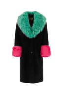 Abrigo de mezcla de lana negra de Gucci