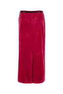 Falda de terciopelo de Gucci Fuchsia