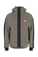 Chaqueta de esquí de poliéster plateado de Palm Angels