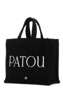 Patou Black Canvas Small Tote Patou Shopping Bag