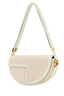 Patou Two Tone Canvas And Leather Le Patou Shoulder Bag