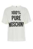 Moschino weißer Krepp -T -Shirt