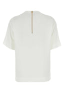 Moschino weißer Krepp -T -Shirt