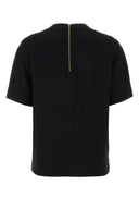 Moschino Black Crepe T -Shirt