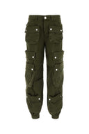 Dsquared Army Green Stretch Cotton Cargo Pant