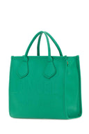 Lancel Emerald Green Leather Jour Medium Shopping Bag
