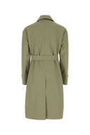 Jil Sander Army Green Cotton Trench Coat