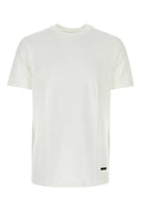 Maglietta in cotone bianco jil sander