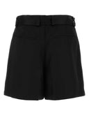 Jil Sander Black Viscose Blend Bermuda 반바지