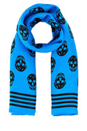 Alexander Mcqueen Printed Satin Foulard