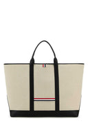 Thom Browne Sand Canvas Travel Bag