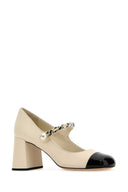 Miu Miu Ivory Leather Pumps
