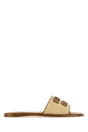 Miu Miu Raffia Slippers