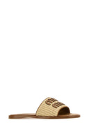 Miu Miu Raffia Slippers