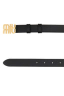 Miu Miu Black Leather Belt