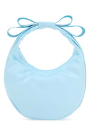 Mach&Mach Pastel Light Blue Satin Small Cadeau Handbag