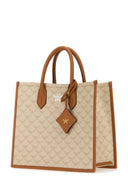 Mcm Printed Canvas Himmel Medium Shopping Bag