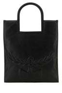 MCM Black Nappa Leder Arene Einkaufstasche