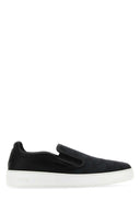 MCM Black Canvas und Leder Neo Terrain Slip Ons
