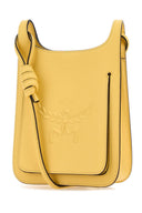 MCM Yellow Leder Mini Hauch Hobo Crossbody Tasche