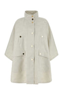 Max Mara Chalk Jacquard Cape