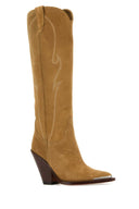 Sonora Beige Suede Rancho Boots